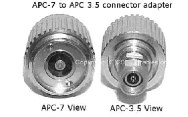 APC-7 to APC 3.5 connector adapter